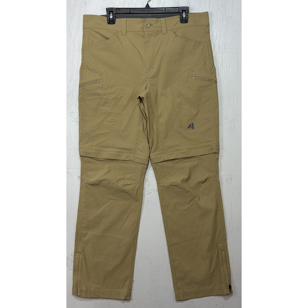 Eddie Bauer First Ascent Pants Mens Size 36x32 Convertible Zipper Cargo Shorts